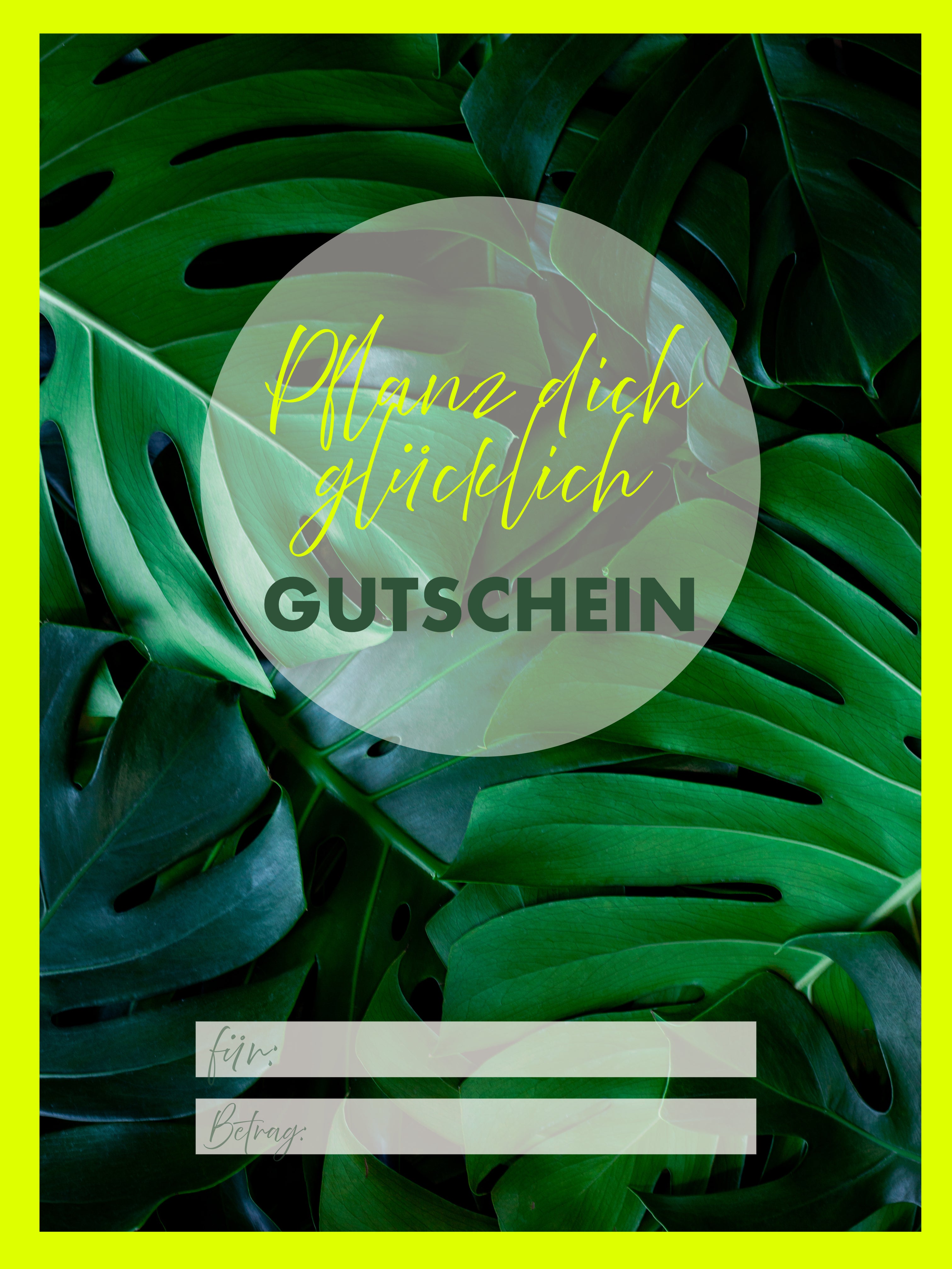 PLANTS DAD GUTSCHEIN
