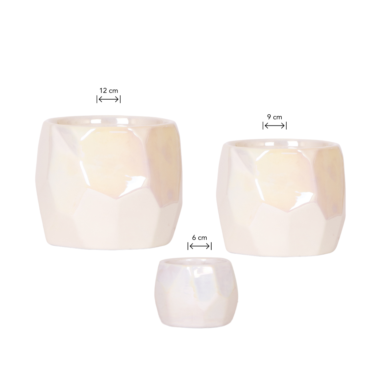 Kolibri Home | Kombi-Angebot - Pearl Travertin Töpfe